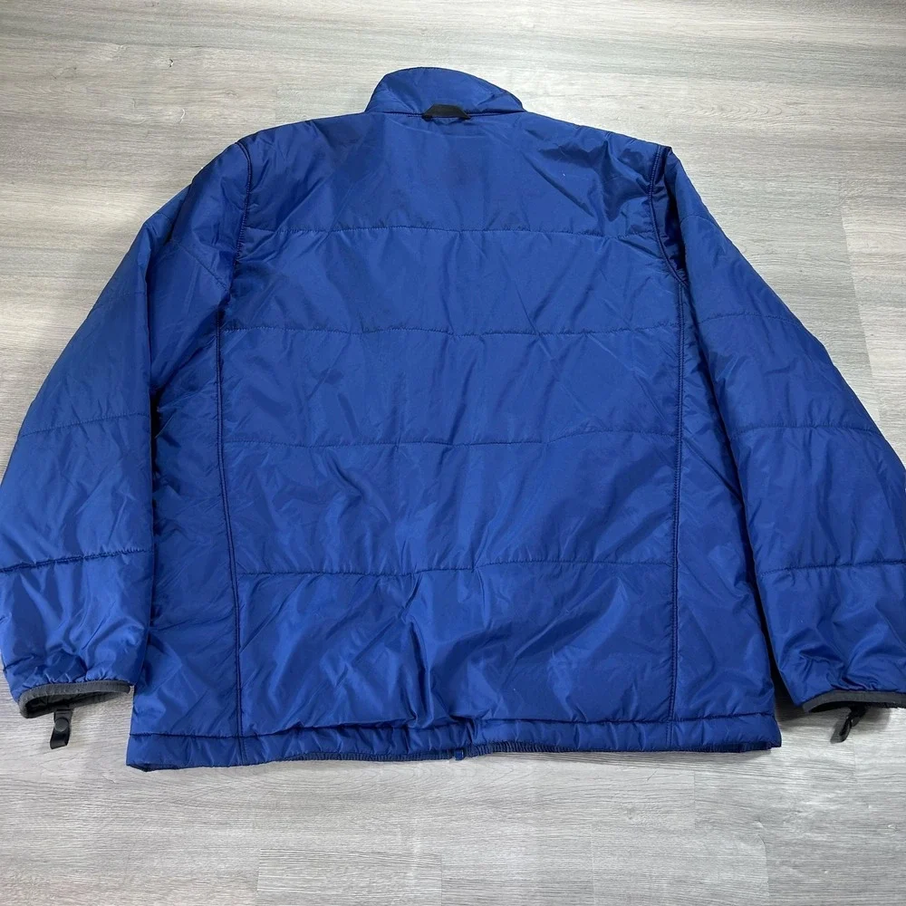 The North Face Jacket‎ Mens Large Blue Puffer Full Zip Insulated Lined Pockets